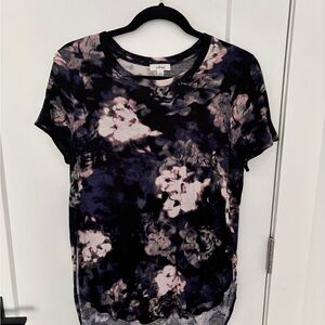 Wilfred Blue and Black Graphic Short Sleeve Tee